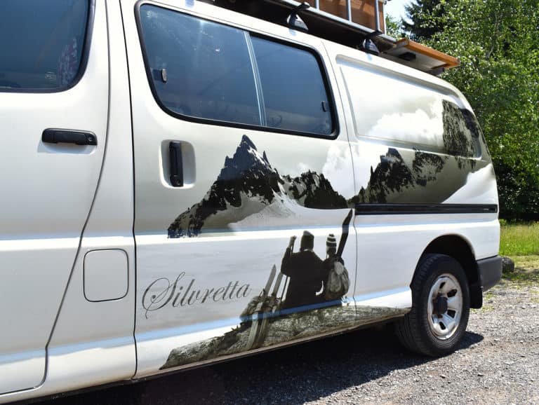 Autobeschriftung - Mobiles Silvretta Stüberl